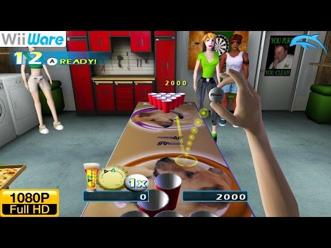 Pong Toss: Frat Party Games / Beer Pong - WiiWare Wii Gameplay 1080p (Dolphin GC/Wii Emulator)