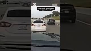 Stolen vehicle safely stopped using grappler device #shorts