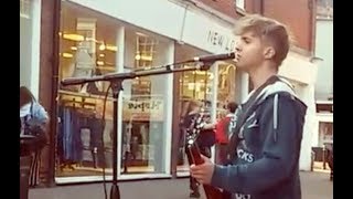 Video thumbnail of "Fly Me To The Moon (LIVE) - FRANK SINATRA COVER (Busking Excerpt) - James Bell"