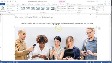 Word - Insert Photo, Resize, Group with Caption