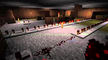 minecraft serial line counter and piston binary display