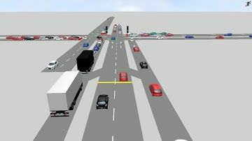 Adaptive Traffic Signal Lanes Vissim Simulation