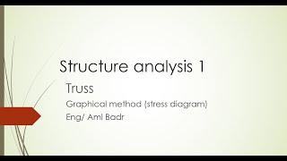Structure 1- Truss - graphical method (stress diagram)