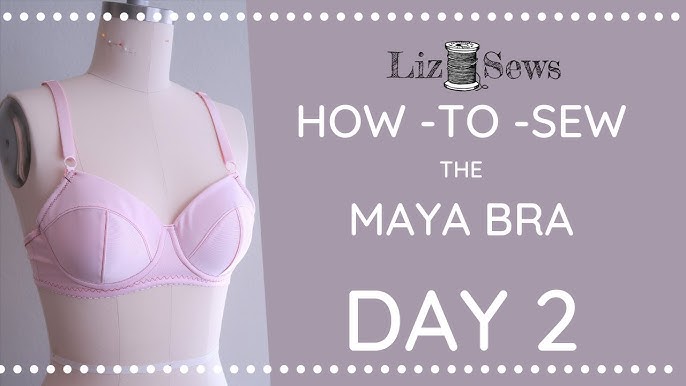 Bra PATTERN with Sewing TUTORIAL. 38 40 A B C D E cup multi size step by  step instructions