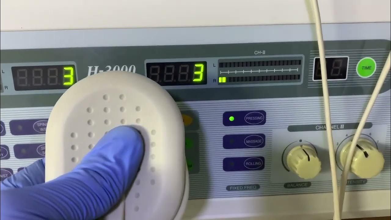 H-3000 한일티엠 저주파 물리치료기 - 중고의료기기전문 메디마켓 - YouTube