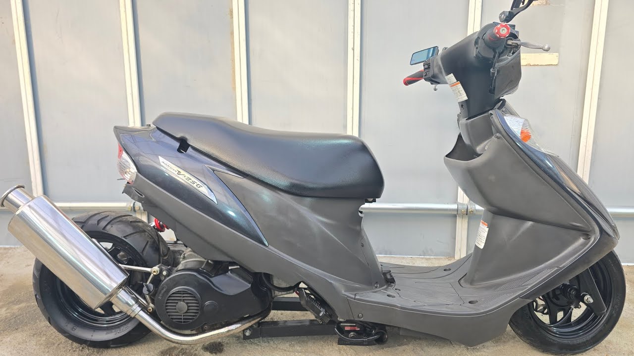 アドレスV125G ロンスイ仕様 アドレスV125G ローダウン ロンホイ ローロングカスタム エンジン始動