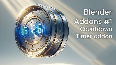 Blender Addon #1 Countdown Timer Addon ( Leomoon Text Counter )