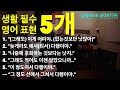 💪 영어회화 | 표현 | 생활 필수 영어표현 5개 - "긍정적으로 생각하기"편