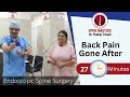 Open Surgery Failed to Relieve Symptoms | Back Pain gone in 27 min. with Endoscopic Spine Surgery