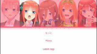 Re-Gotoubun no Hanayome (中野家の五つ子) 'GOTOUBUN NO KATACHI' (Color Coded Lyrics Kan|Rom|Indonesia) Sound