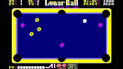 Lunar Ball (Nec Pc-8801, 1985, Lunarian/ Ponyca)
