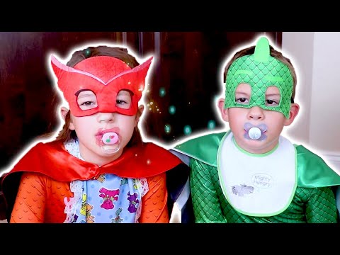 PJ Masks in Real Life 🍼 PJ Baby Power 🌟 PJ Masks Official