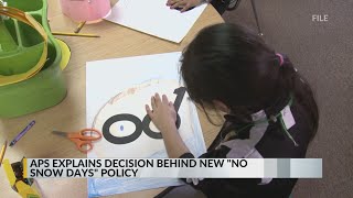 APS explains decision behind no snow days policy