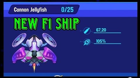 Space shooter new F1 ship Canon Jelly fish - Bắn ruồi cơ F1 mới Sứa nước
