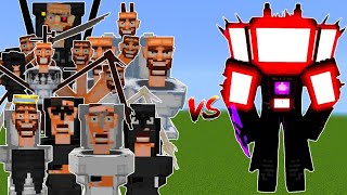 TITAN TV MAN vs ALL SKIBIDI TOILET Battle in MINECRAFT PE #3