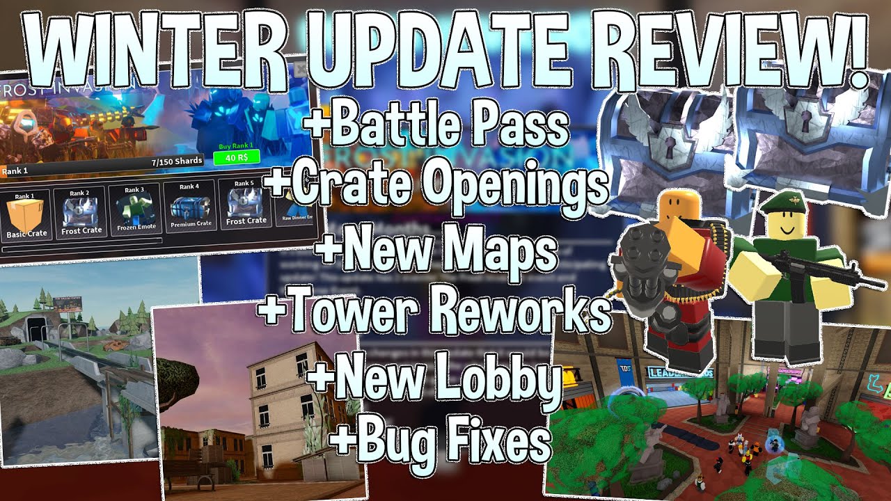 Winter Update Review And Crate Openings Tower Defense Simulator Youtube - roblox tower defense simulator frost crate