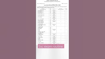 Ssc exam routine #ssc #2023 #exam #routine.