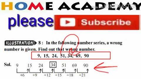 number series tricks part 1 for SSC,JKSSB,RRB by home academy