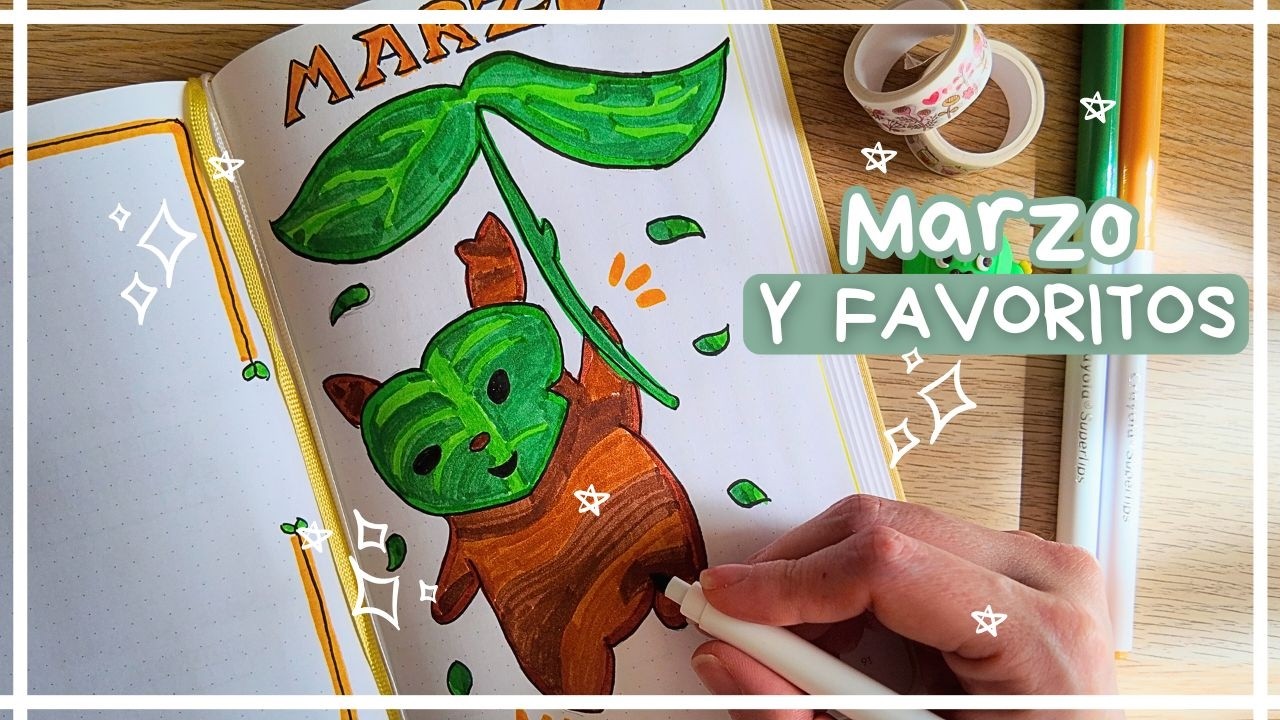 Mi Bullet Journal de ZELDA 🌿 Setup Marzo + Recap de mis favoritos de Febrero (¡con fotos!)