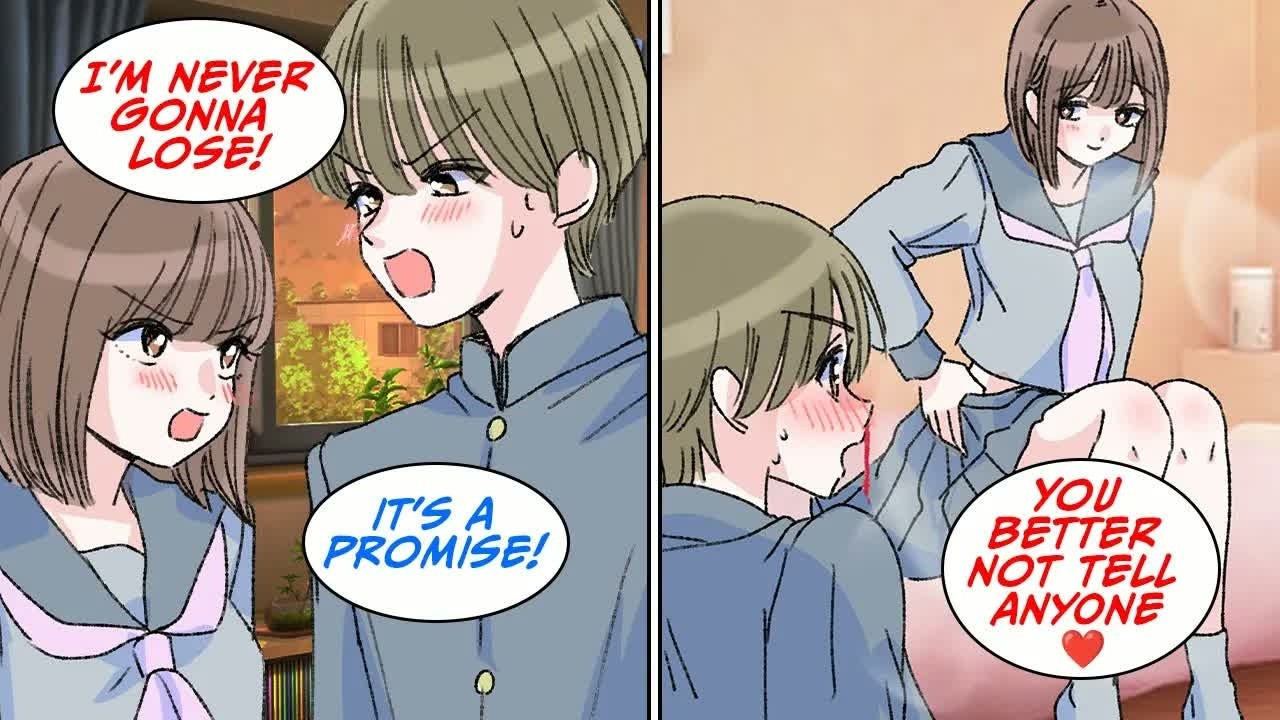 Manga Dub My childhood friend who lost against me showed me her    RomCom