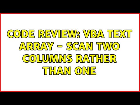 Code Review: VBA