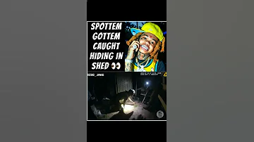 RAPPER #SpotemGottem CAUGHT HIDING IN SHED AFTER HIGH SPEED CHASE BY COPS ‼️👀