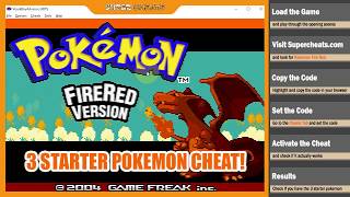 The gameshark code for getting all starters in fire red, Pokemon