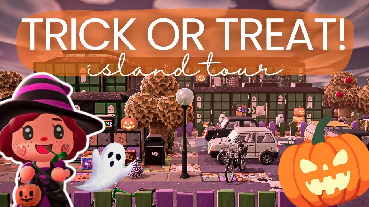 TRICK or TREAT! Spooky Halloween NEW Island Tour | Animal Crossing New Horizons ACNH 2025