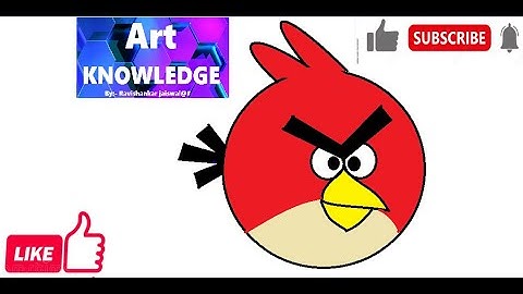 How to draw a angry bird in ms paint