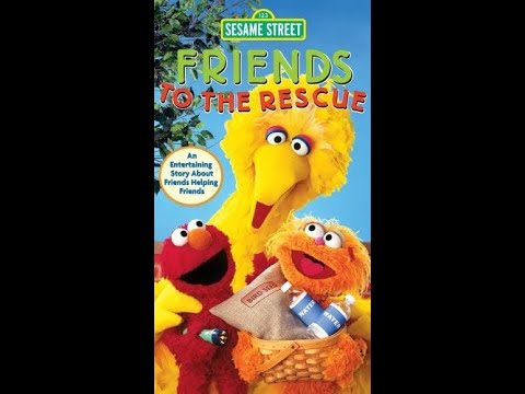 Sesame Street Friends To The Rescue 2005 VHS