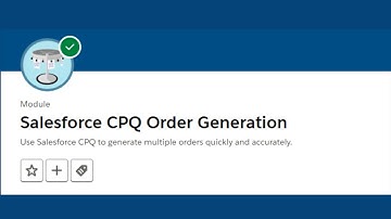 Generate Your First Order - Salesforce Trailhead