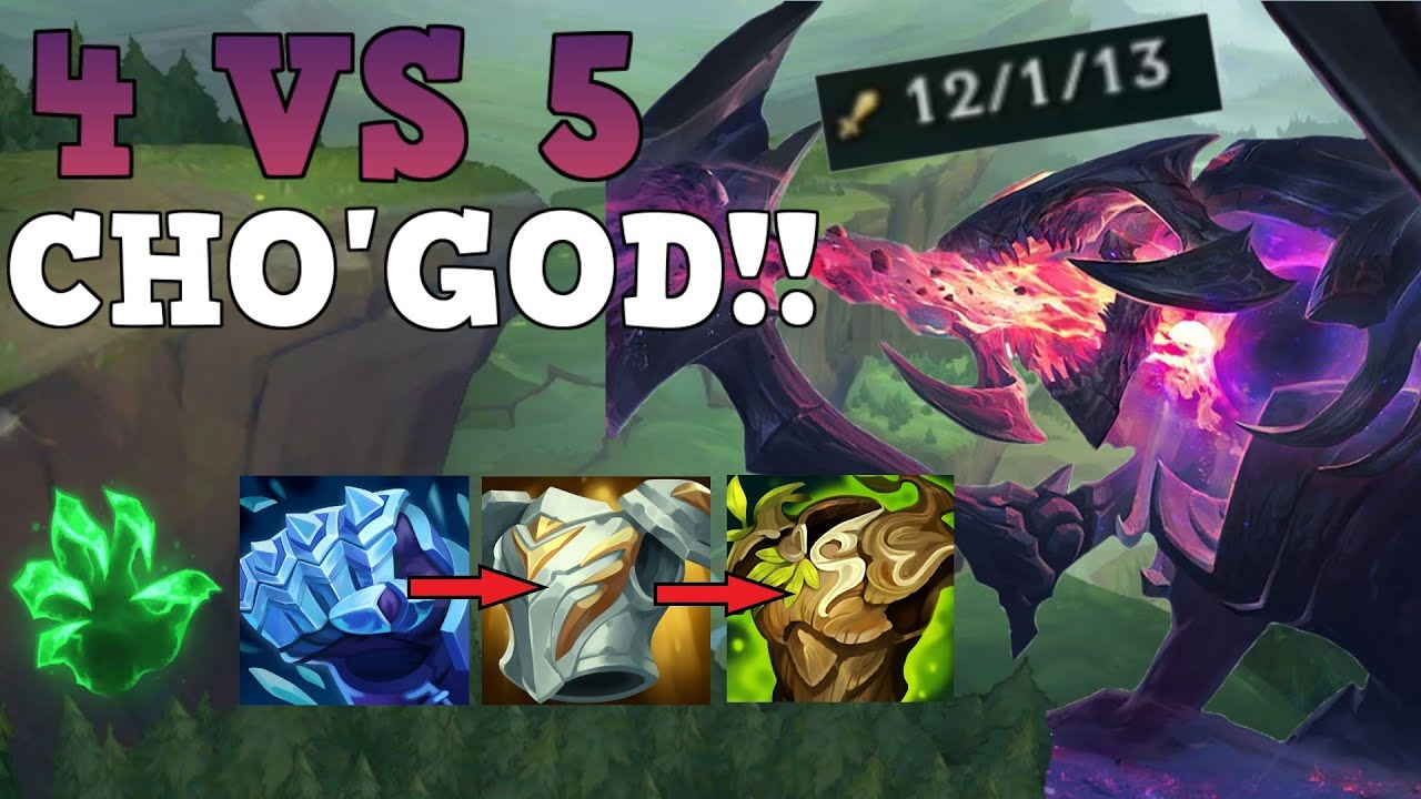 This Cho'Gath Build is so OP you can 4v5 with it!!!! League of Legends Season 11 Ranked YouTube