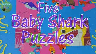 Baby Shark Puzzles | Let's Do 5 Wood Jigsaw Puzzles by Pinkfong | Fun Toy Play 4K Toddler/Kids Video screenshot 2