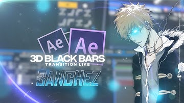 How to make 3D Black bars like @sanchezae   In After Effects.