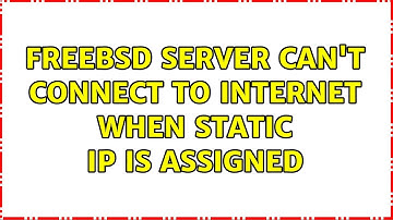 freebsd server can