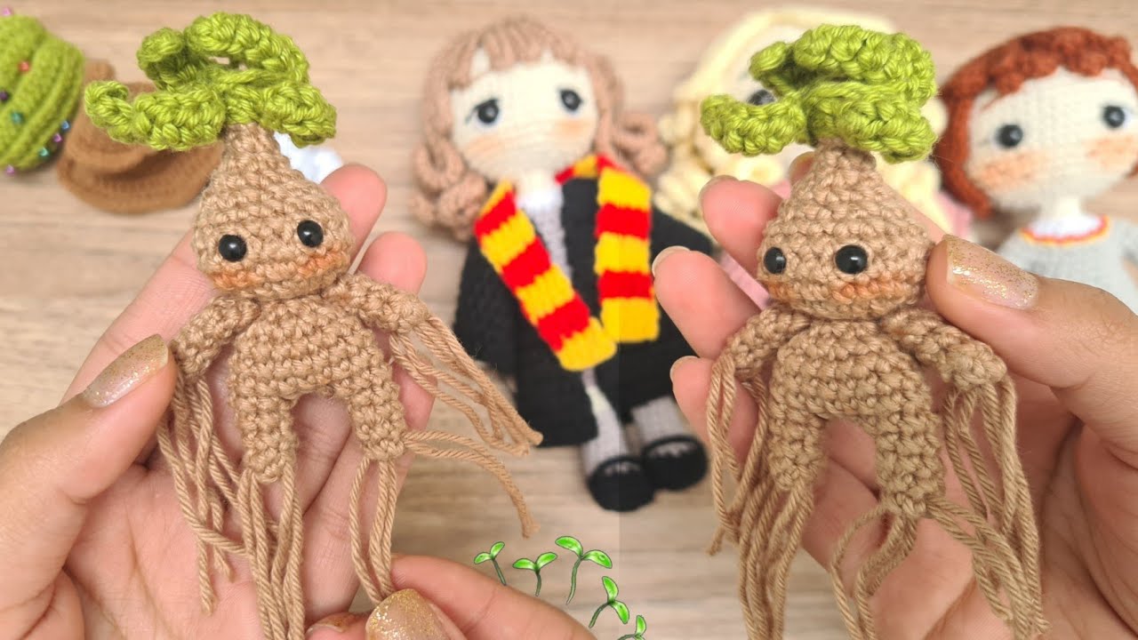 Mandrágora Amigurumi| Harry Potter Crochet