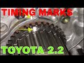 Toyota 2.2 5SFE timing belt set up