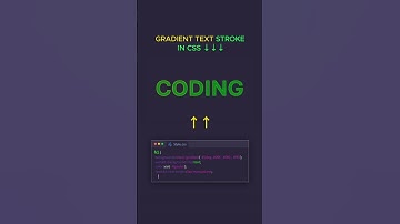 Gradient Text Sroke in Css  | #shorts #html5css3 #webdesign #webdevelopment #htmlcssjavascript #css