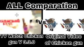 TV Watch Chicken gun VS Original Video of Chicken gun| ALL Comparation