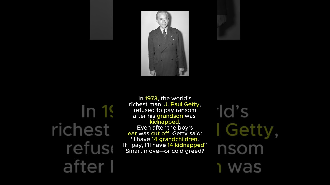 The billionaire who refused to pay his grandson’s ransom 💰🩸