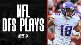 DFS Optimizer Lineup Setting: Week 18
