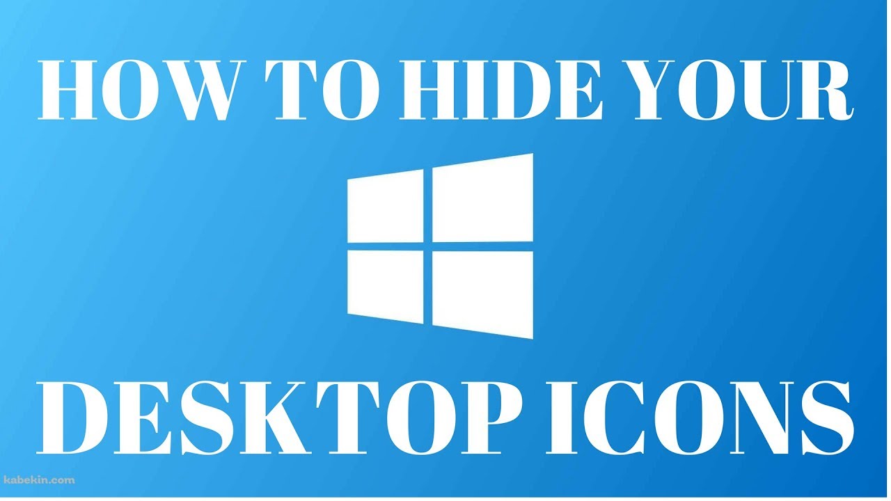 hide icons on desktop
