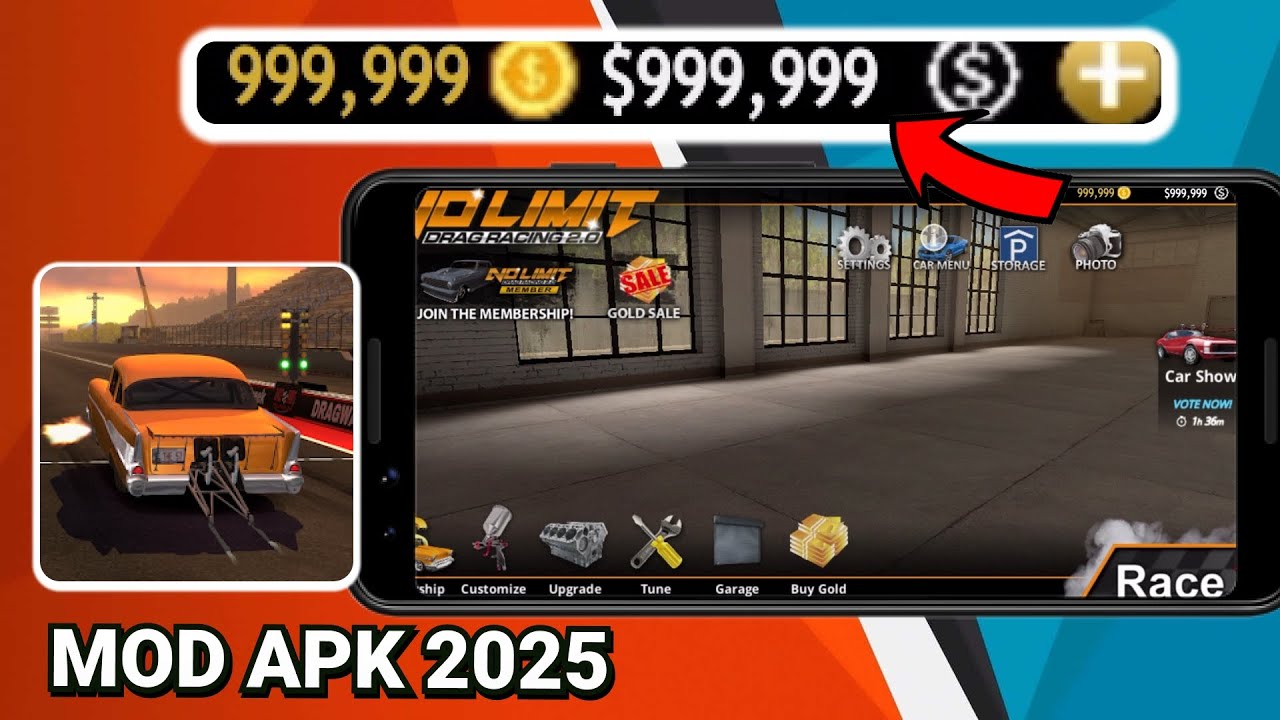 No Limit Drag Racing 2 MOD Hack Tutorial Unlimited Gold