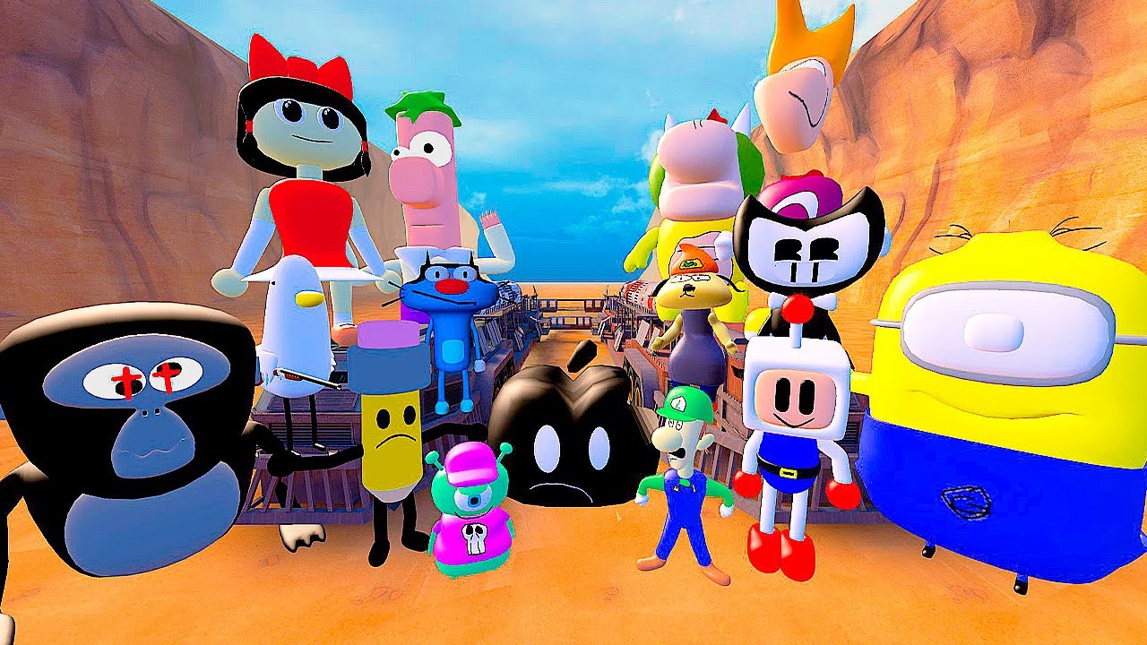 🚛 CONVOY 3D MEMES V11 SANIC CLONES NEW CHARACTERS ULTIMATE BOSSES SPARTAN KICKING in GMOD !