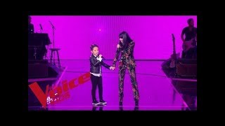 Maître Gims - Est-ce que tu m'aimes | Jenifer et Natihei The Voice Kids France 2019 Resimi