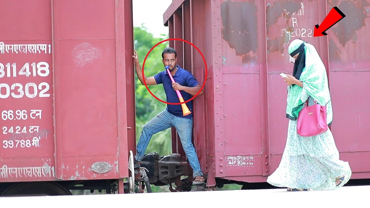 Train Horn Prank The Best Of Train Horn Prank On Railway Station 2021
