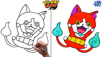 Yo kai watch Jibanyan drawing || How to draw Jibanyan from Yo kai Watch