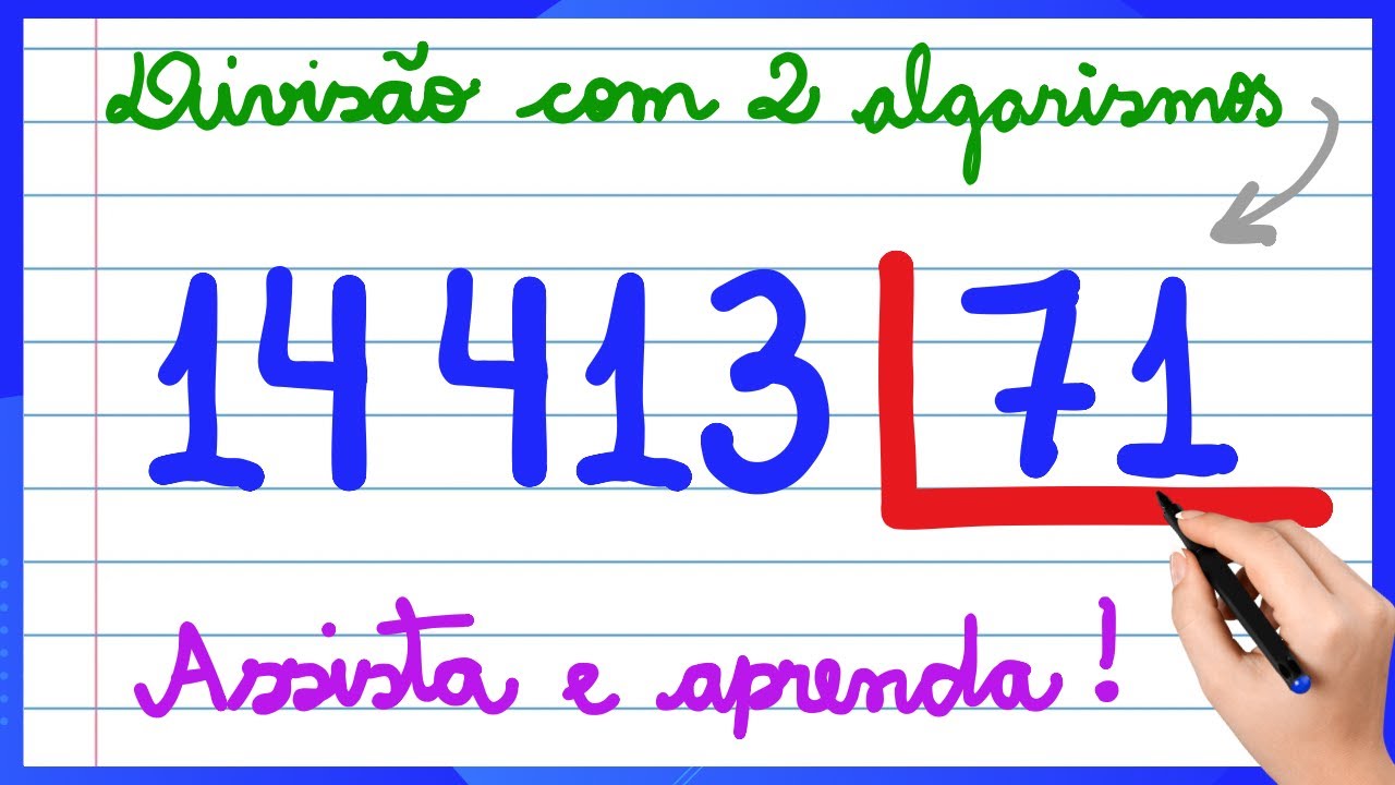 DIVISÃO COM 2 ALGARISMOS NA CHAVE! APRENDA COMO FAZER DIVISÃO! VEM APRENDER MATEMÁTICA!!