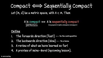 Compact iff Sequentially Compact full proof, Real Analysis II