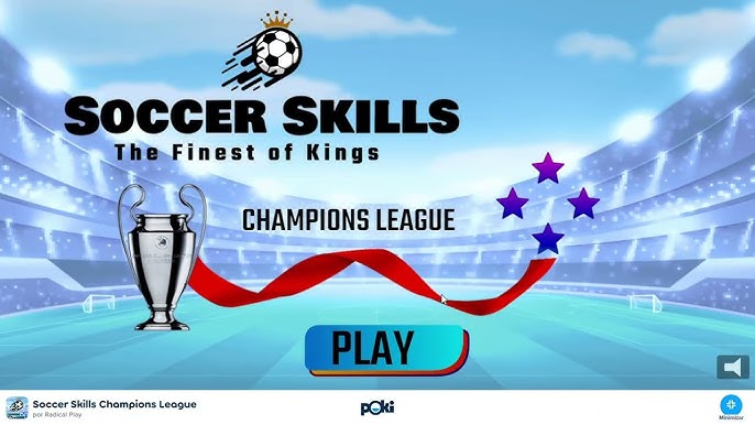 Aadit plays 'Soccer Skills Champions League' on Poki.com 